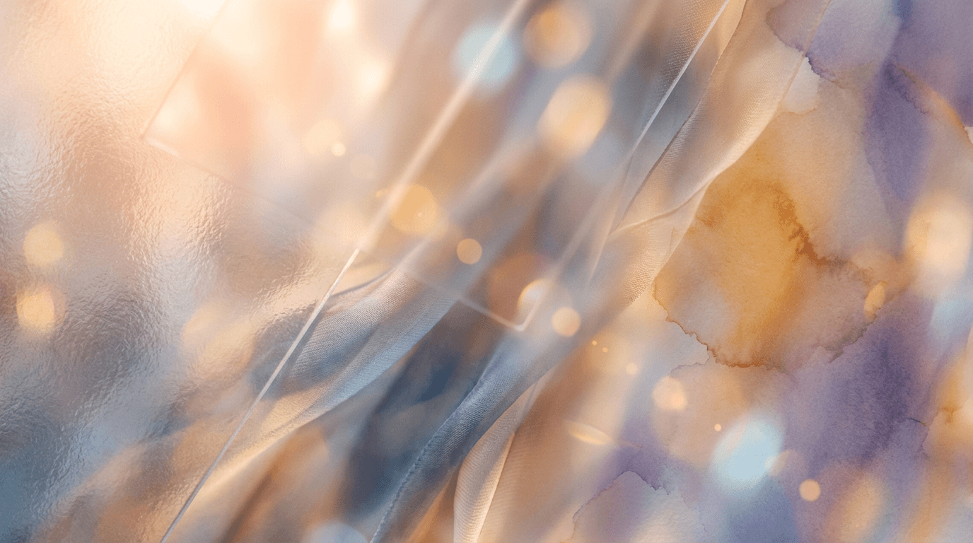 Soft abstract bokeh and light refraction creating ethereal atmosphere of clarity and knowledge